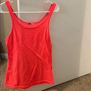 Hot pink fitted tank